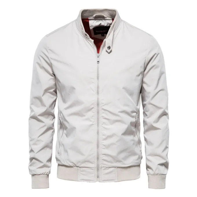 Solid Color Zipper Casual Coat Fashion Trend Outerwear Men's Tops  Sehe Fashion - Image 4