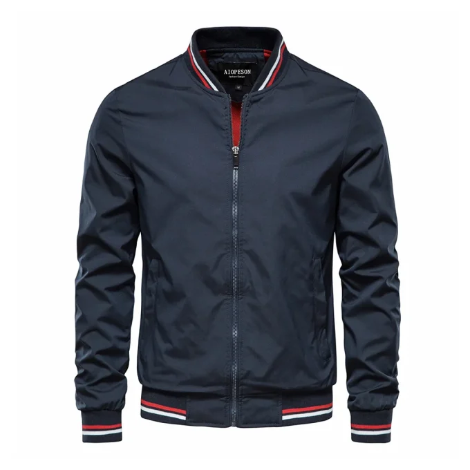 Solid Color Zipper Casual Coat Fashion Trend Outerwear Men's Tops  Sehe Fashion