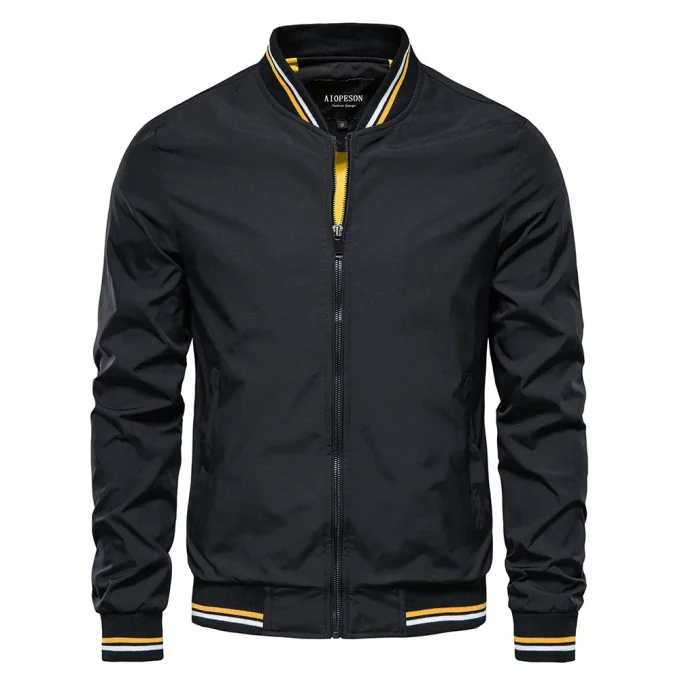 Solid Color Zipper Casual Coat Fashion Trend Outerwear Men's Tops  Sehe Fashion - Image 2