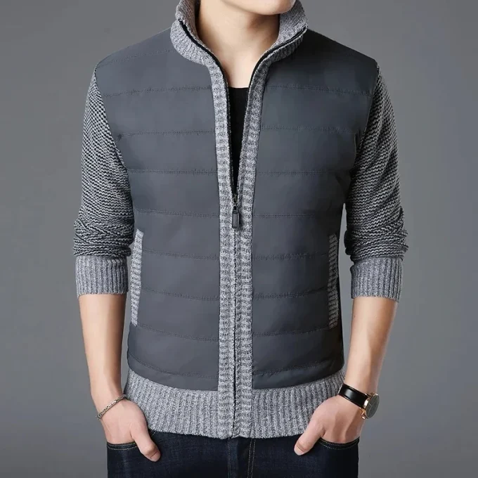 2022 New Fashion Brand Sweaters Mens Cardigan Thick Slim Fit Jumpers Knitwear Zipper Warm Winter Korean Style Casual Men Clothes - Image 3