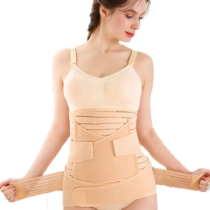 Maternity Postpartum Belly Wrap Recovery Abdominal Waist Tummy Women's Underwear 3 in 1 Bodysuit Postpartum Belt - Image 6