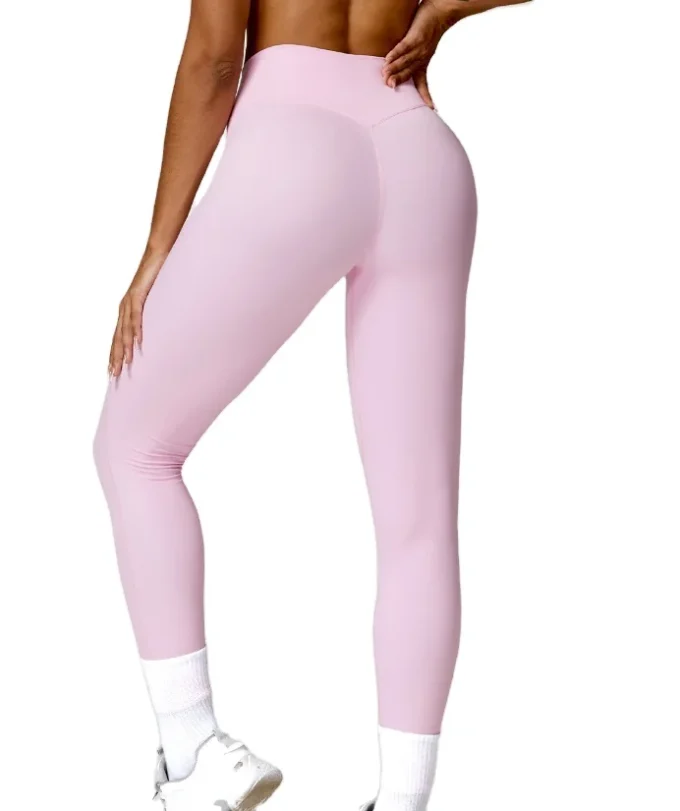 9 Colors Light Pink Color Zipper Long-Sleeved Sports Jacket  Tight Bra Plus Size XL Tight Fitness Yoga Clothes Running Top - Image 4