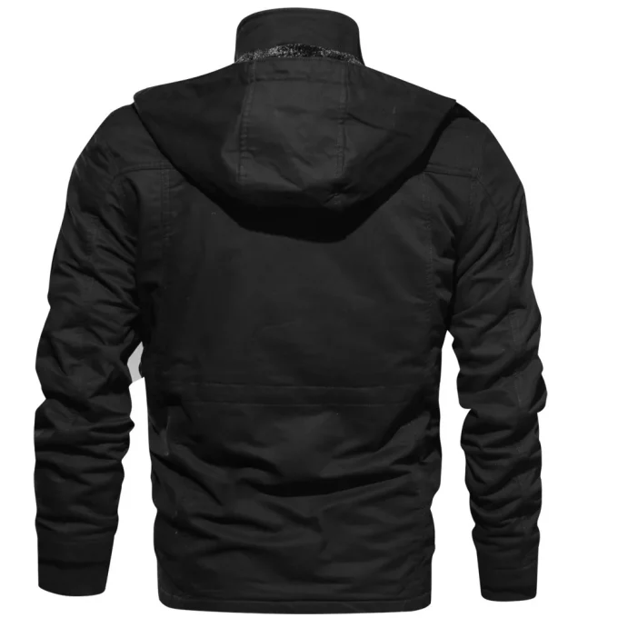 2024 High Quality Custom Design Mens Jacket Winter Fleece Jackets Warm Thicken Outerwear Men's Jackets - Image 5