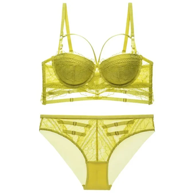 GZSMX-92206 High Quality Women's Vintage Underwear Sets Ladies Two Piece Bra Suit Lingerie Wear - Image 5
