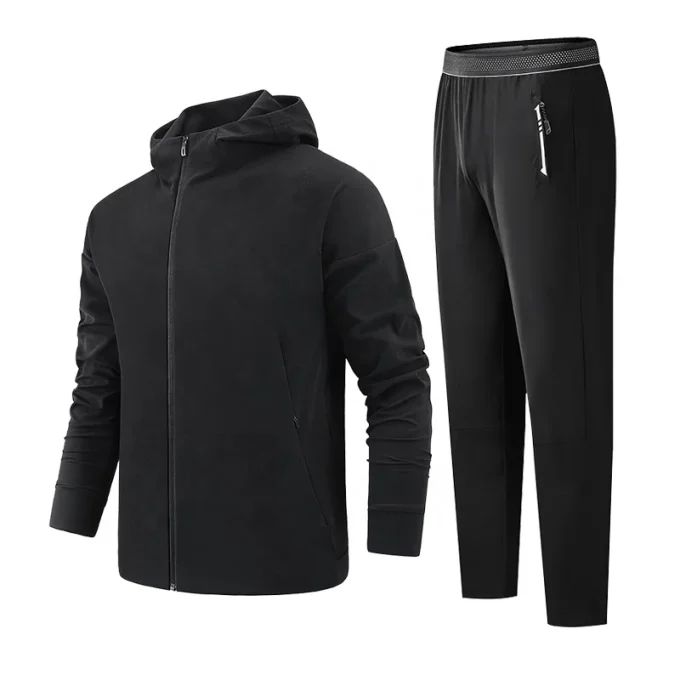 Dropshipping Men's Running Fitness Clothes Long Sleeve Gym Sports Suits - Image 6