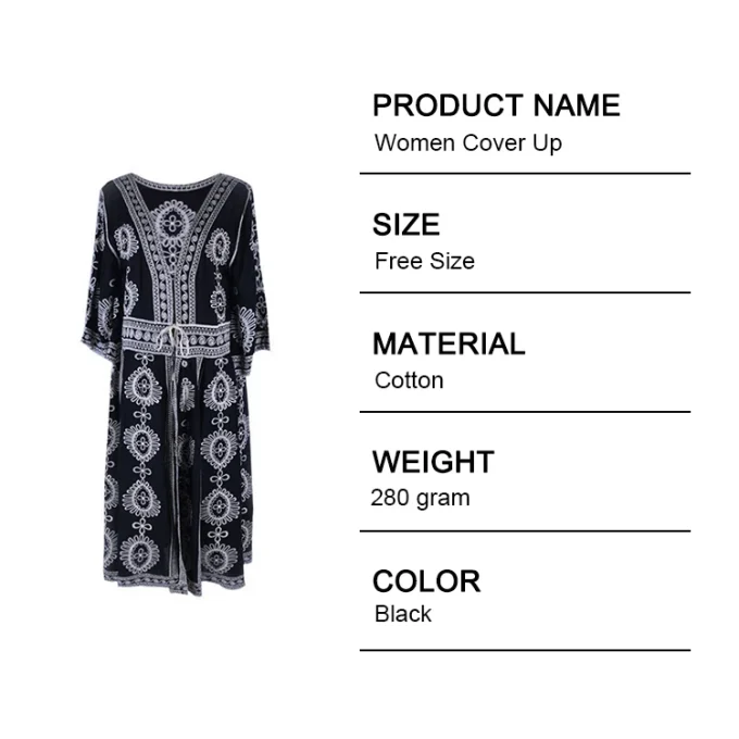 Long Maxi African Dresses Beach Kimono Cover up Ladies' Blouses & Tops