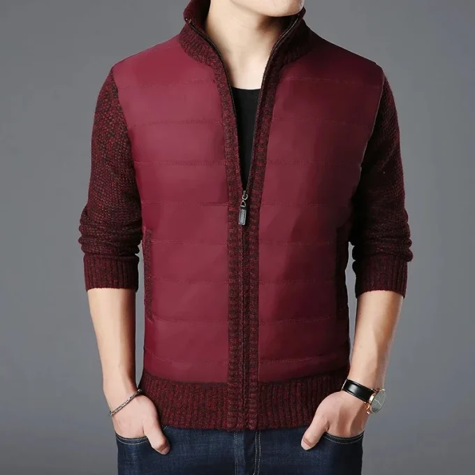 2022 New Fashion Brand Sweaters Mens Cardigan Thick Slim Fit Jumpers Knitwear Zipper Warm Winter Korean Style Casual Men Clothes - Image 2