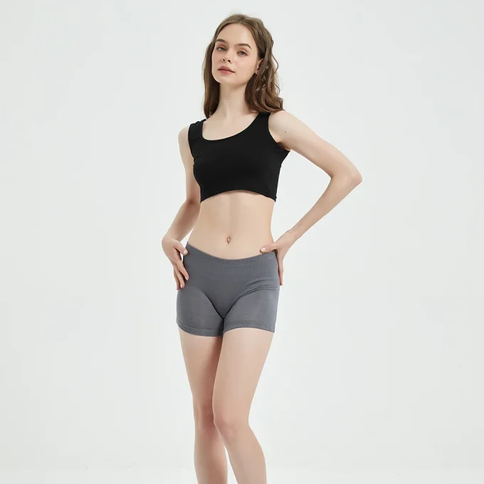 Anti-Radiation 5G Protect Silverfiber Lyocell Bamboo Women Half Boxer Briefs Underwear - Image 5