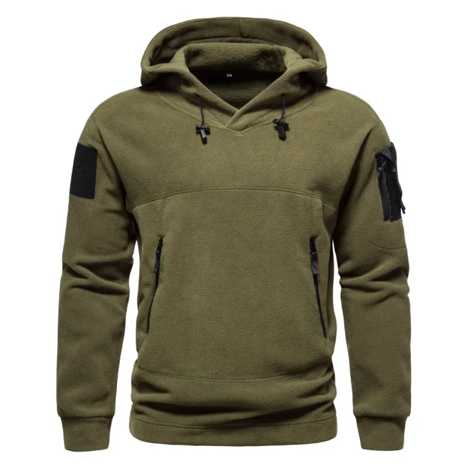 Men Tactical Outdoor Jacket Hunting Clothes Warm Solid Casual Fleece Pullover Man Windproof Autumn Coat Underwear Hoodies - Image 6