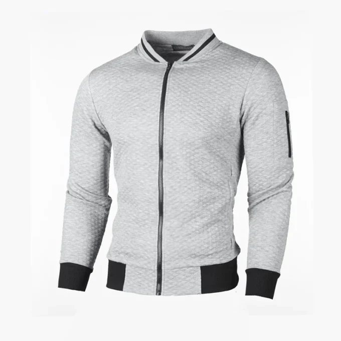 Multi-color Slim Fit Sport Men Clothes New Styles Long Sleeve Zipper-up Stand Collar Outdoor Clothes Man Boy Factory Price